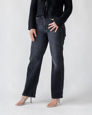 Cortez Washed Black Relaxed Straight Jean - Final Sale - JO+CO