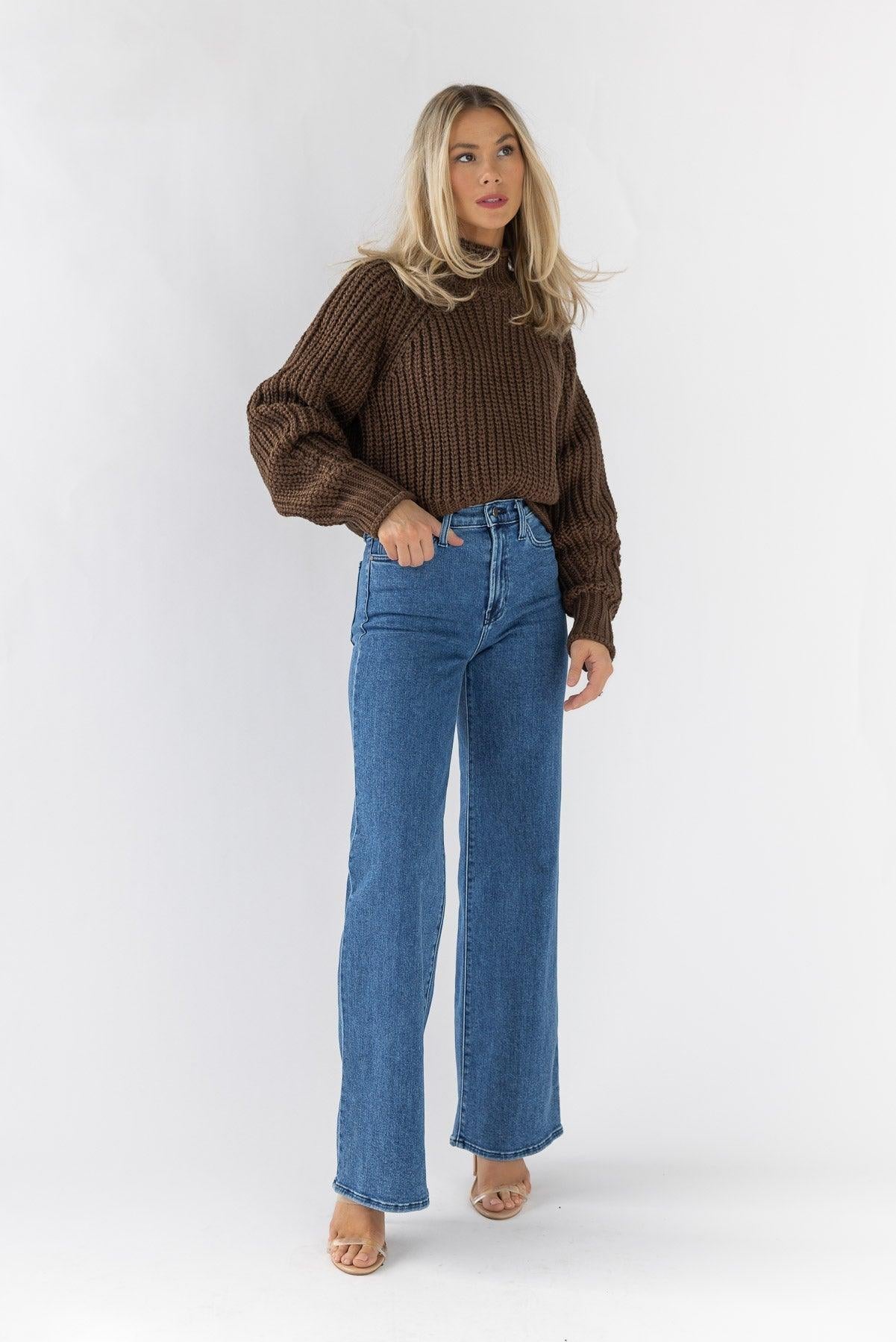 Cozy Conditions Sweater - Brown - JO+CO