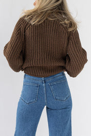 Cozy Conditions Sweater - Brown - JO+CO