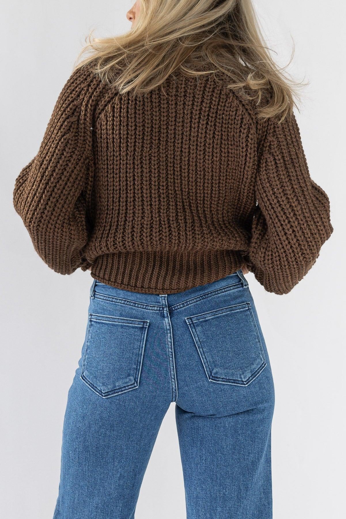 Cozy Conditions Sweater - Brown - JO+CO