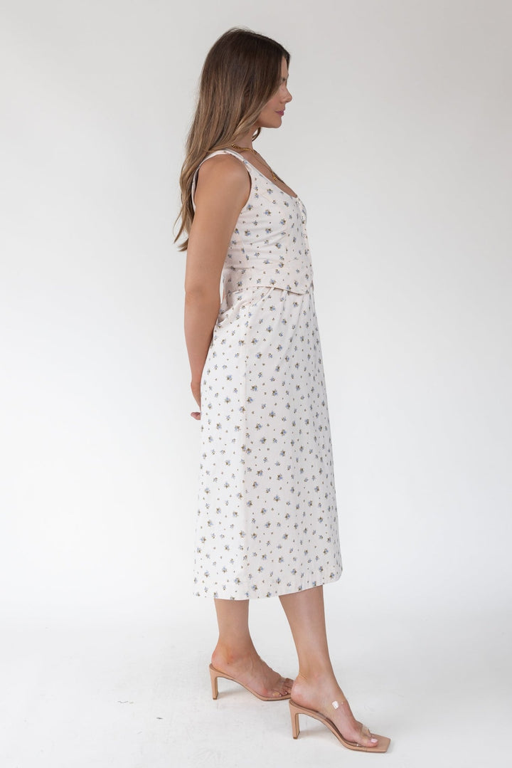 Daisyfield Blue Vest Midi Dress - Final Sale - JO+CO