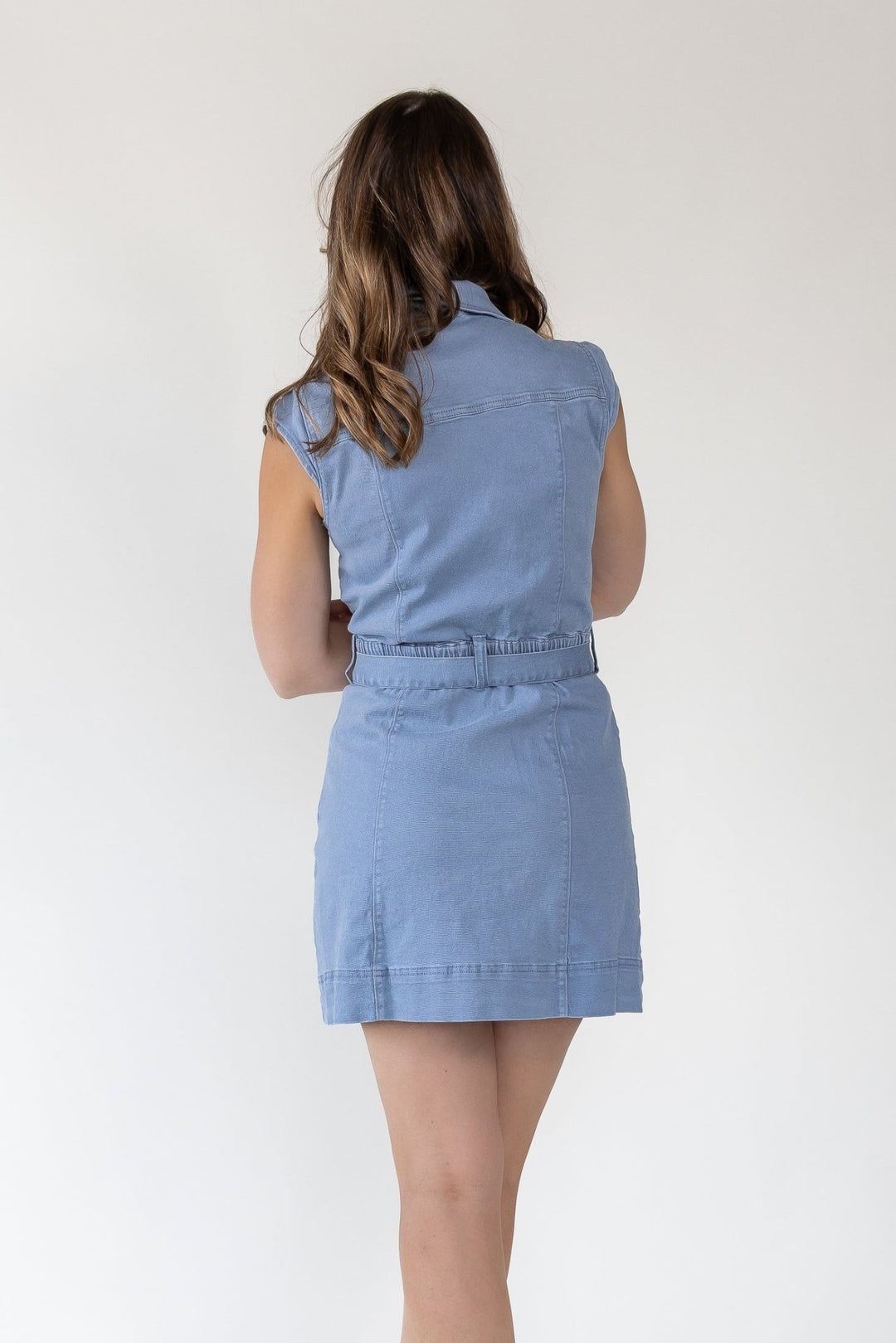 Delaney Button - Up Belted Mini Dress - Final Sale - JO+CO