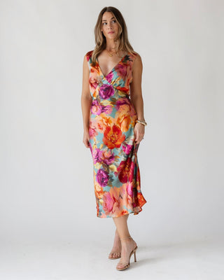 Elara Midi Dress - Parisian Floral - JO+CO