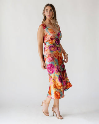 Elara Midi Dress - Parisian Floral - JO+CO