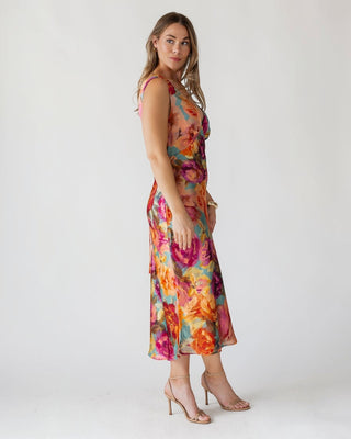 Elara Midi Dress - Parisian Floral - JO+CO
