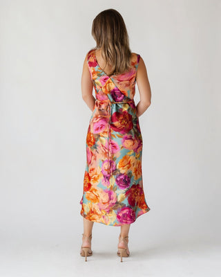 Elara Midi Dress - Parisian Floral - JO+CO