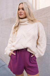 Elvie Cable Knit Sweater - JO+CO