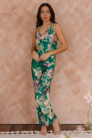 Fern Green Garden Slip Dress - Final Sale - JO+CO