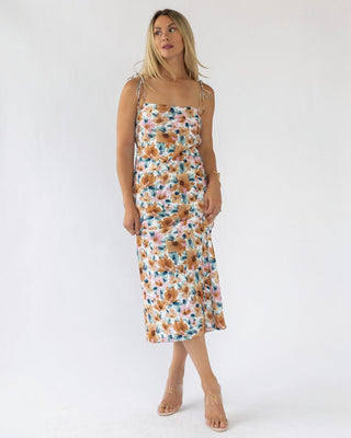 Gemma Floral Cami Cowl Back Dress - Final Sale - JO+CO