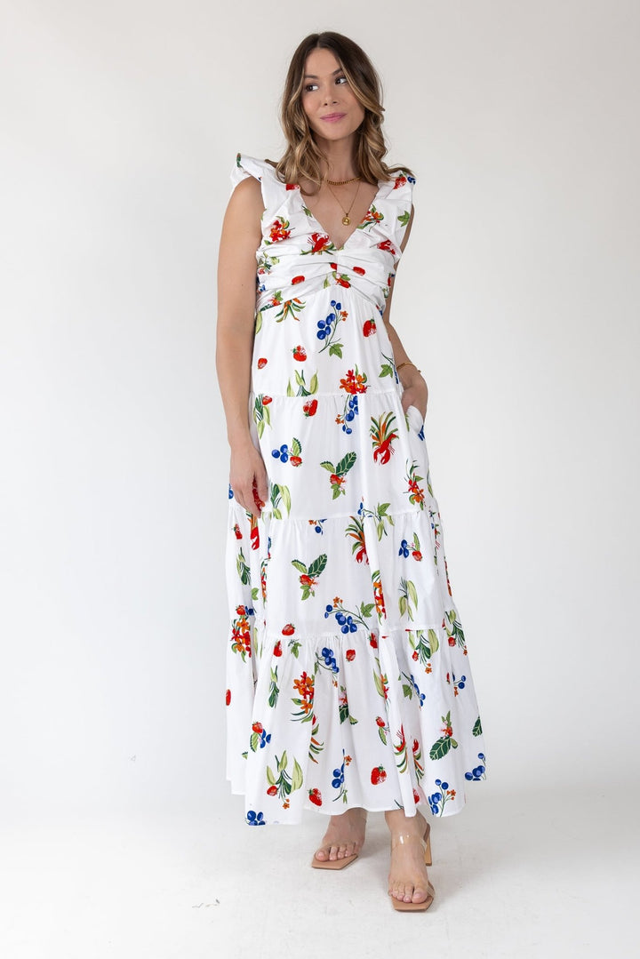 Isla Riviera Fruit Print Maxi Dress - Final Sale - JO+CO