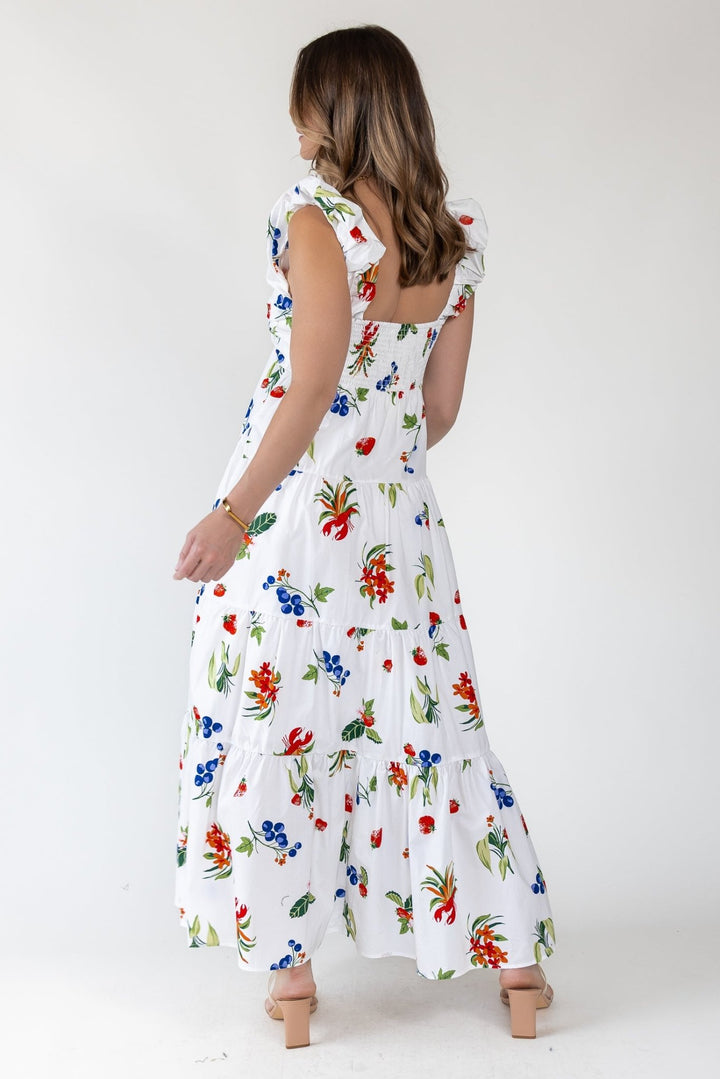 Isla Riviera Fruit Print Maxi Dress - Final Sale - JO+CO