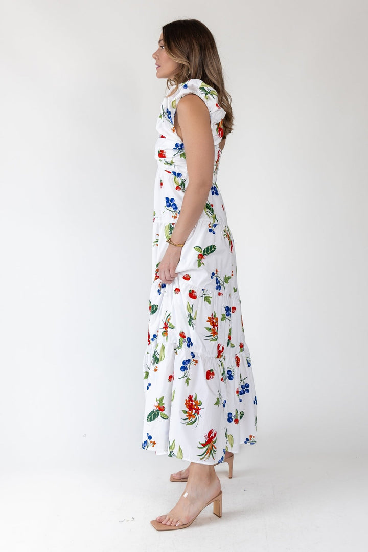 Isla Riviera Fruit Print Maxi Dress - Final Sale - JO+CO