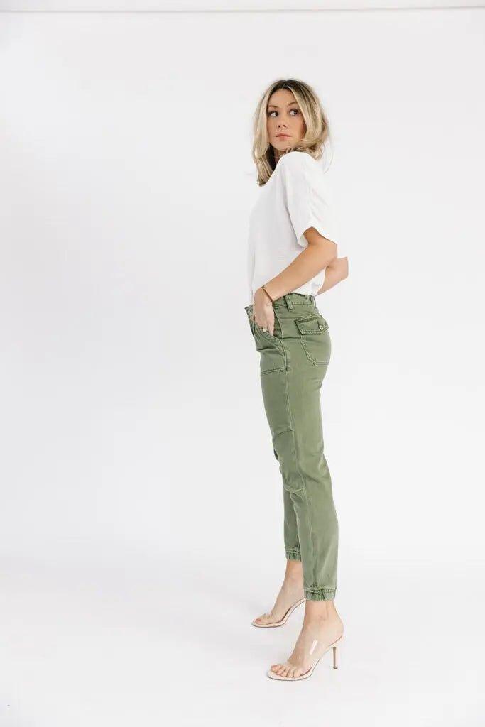 Jada Olive Slim Utility Joggers - FINAL SALE - JO+CO