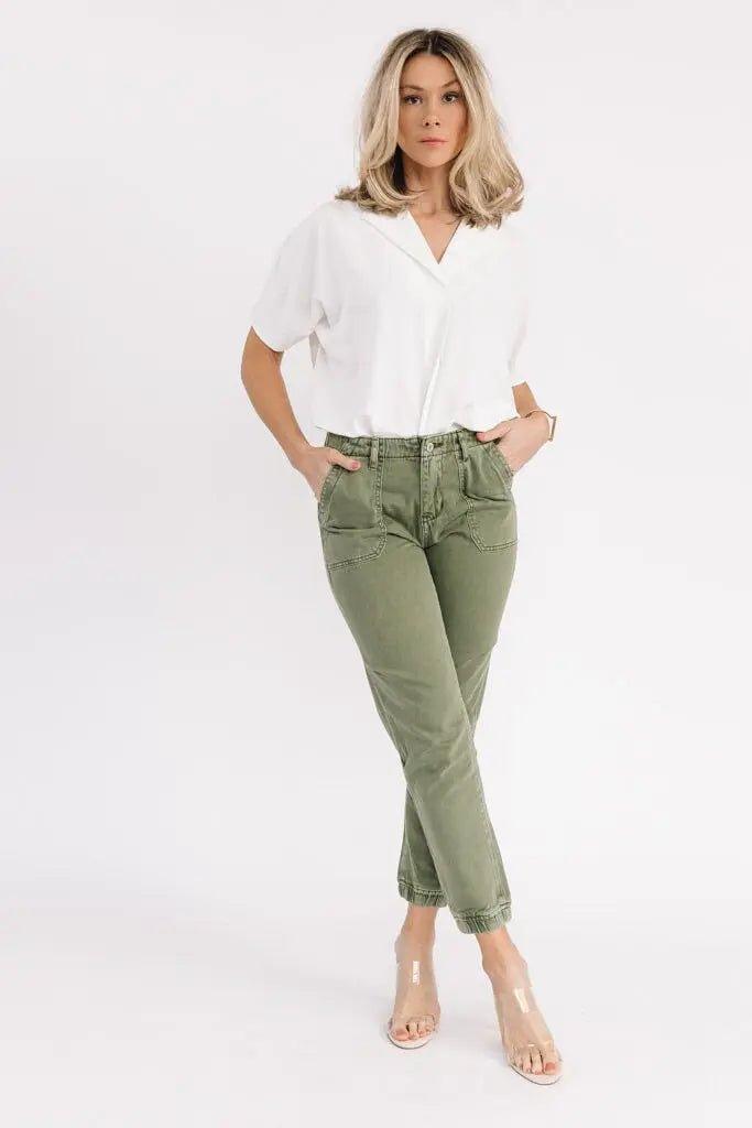 Jada Olive Slim Utility Joggers - FINAL SALE - JO+CO