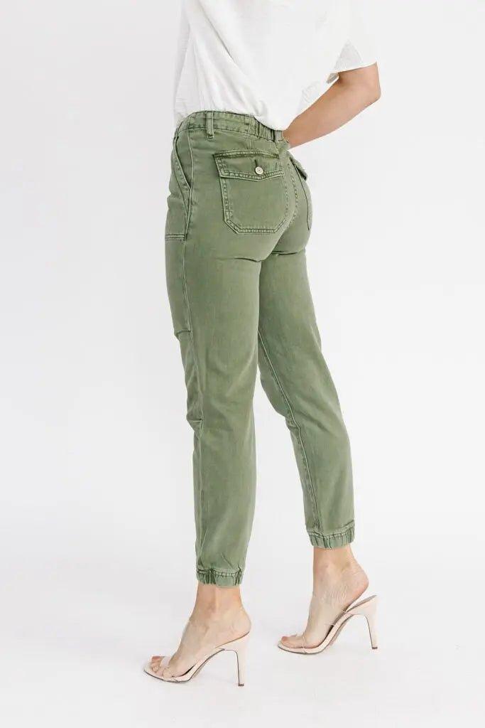 Jada Olive Slim Utility Joggers - FINAL SALE - JO+CO