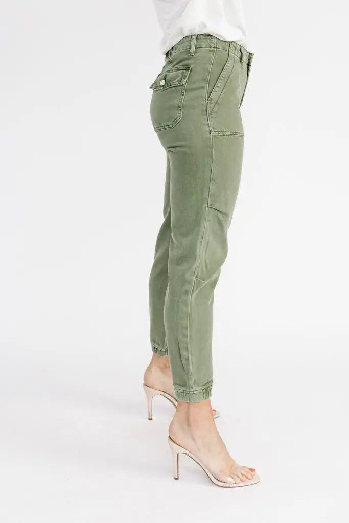 Jada Olive Slim Utility Joggers - FINAL SALE - JO+CO