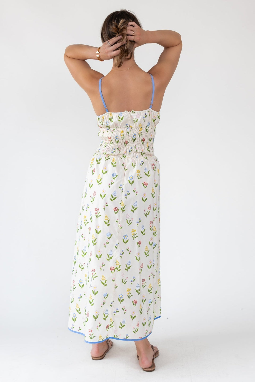 June Meadow Tie - Front Midi Dress - Final Sale - JO+CO