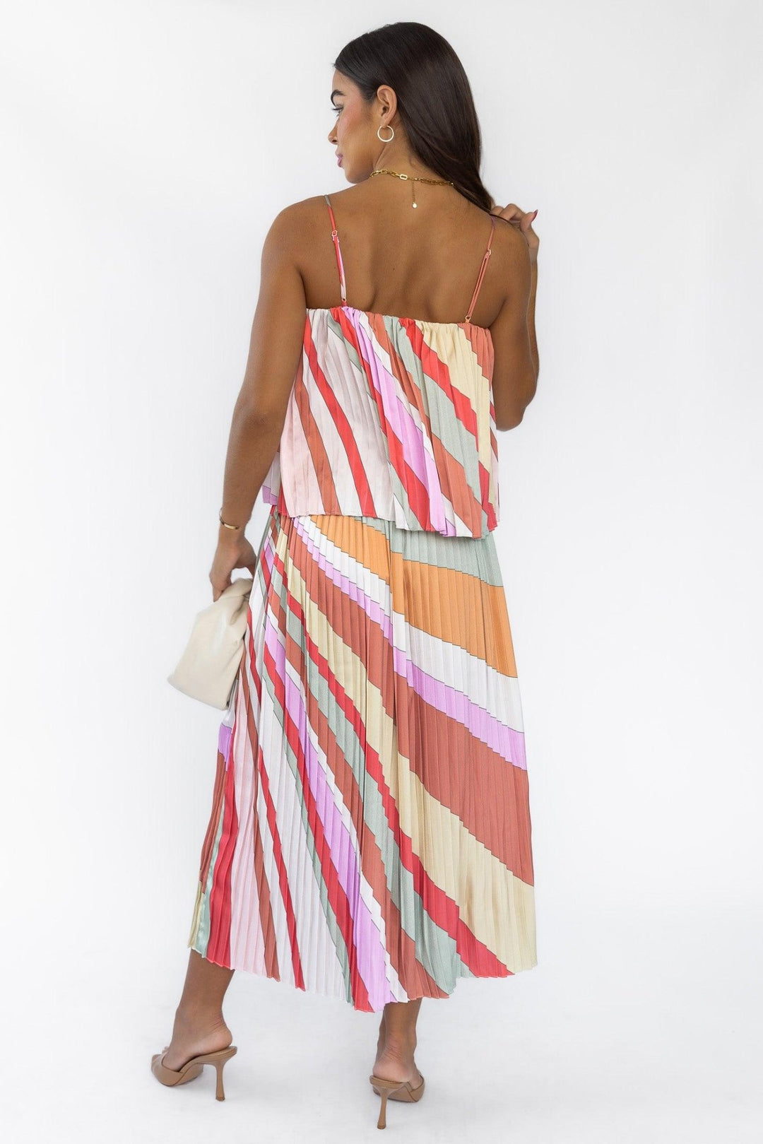 Kandy Stripe Top & Skirt Set - Final Sale - JO+CO