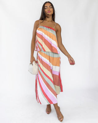 Kandy Stripe Top & Skirt Set - Final Sale - JO+CO