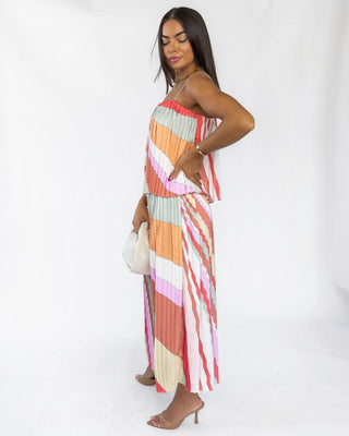 Kandy Stripe Top & Skirt Set - Final Sale - JO+CO