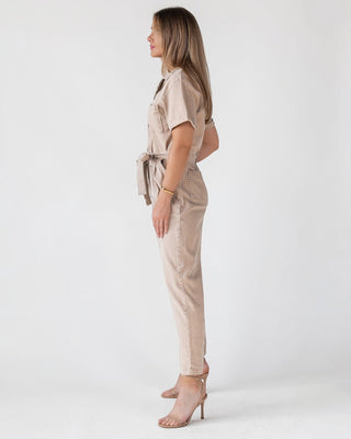 Kendall Khaki Washed Jumpsuit - Final Sale - JO+CO