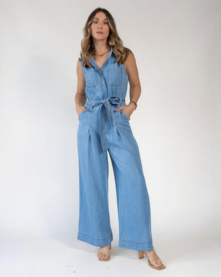 Lennon Light Wash Utility Jumpsuit - Final Sale - JO+CO