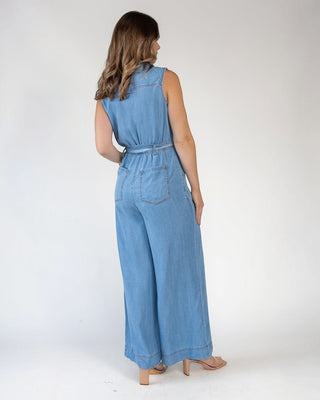Lennon Light Wash Utility Jumpsuit - Final Sale - JO+CO