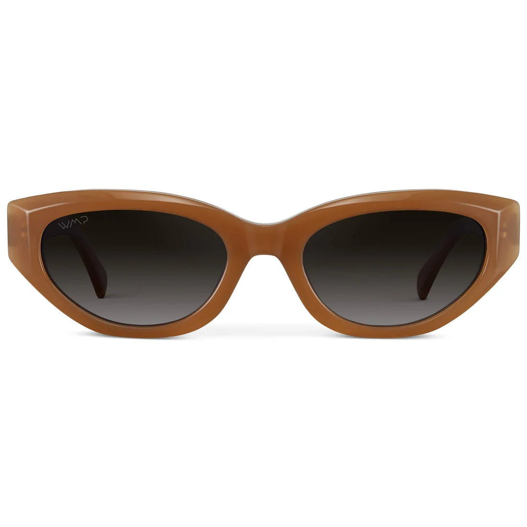 Loretta Sunglasses : Toffee Brown/Oak Brown Gradient Lens - JO+CO