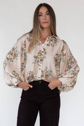 Maribel Floral Print Top - Final Sale - JO+CO