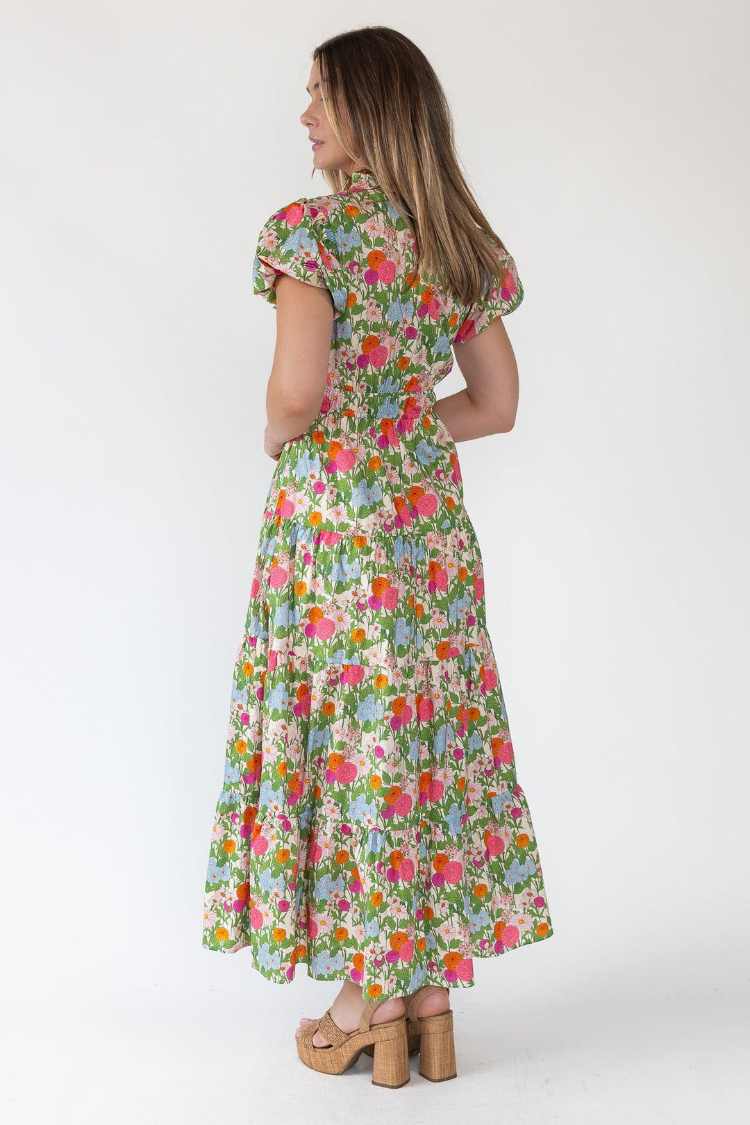 Marigold Floral Maxi Dress - JO+CO