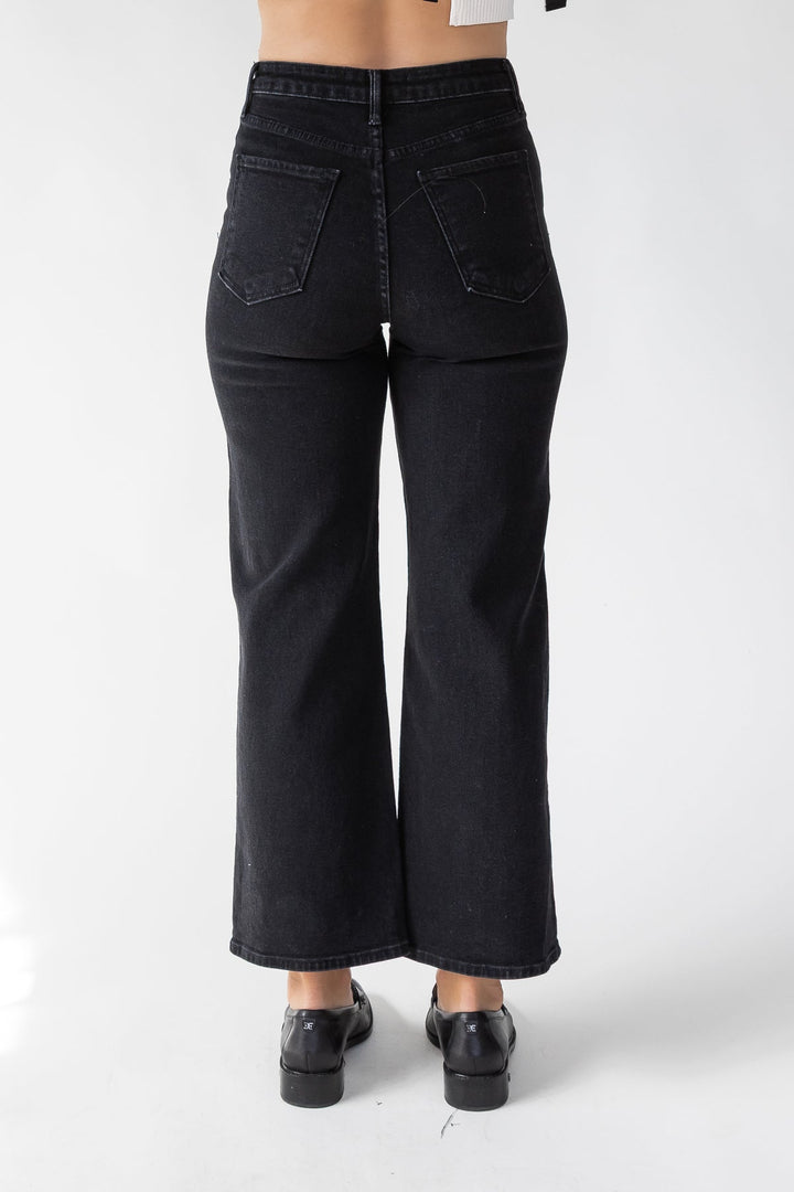 Marney Black Cargo Pocket Wide Leg - Final Sale - JO+CO
