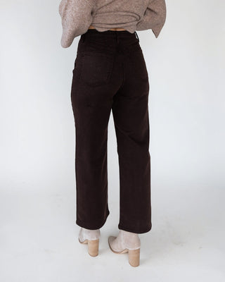 Marney Chocolate Cargo Pocket Wide Leg - Final Sale - JO+CO