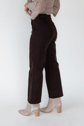 Marney Chocolate Cargo Pocket Wide Leg - Final Sale - JO+CO