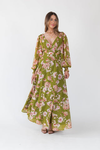 Meadow Bloom Floral Maxi Dress - Final Sale - JO+CO