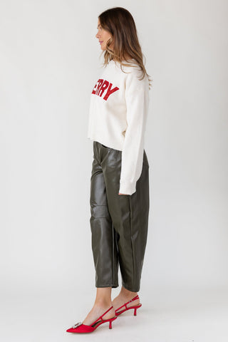 Merry Glitter Sweater - Cream - JO+CO