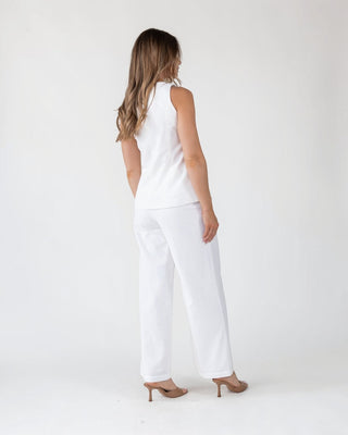 Monaco Button - Up Sleeveless Blazer - Final Sale - JO+CO