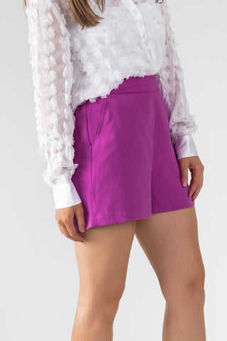 Mulberry Elastic Back Dress Shorts - Final Sale - JO+CO