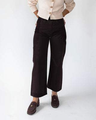 Nicolete Dark Brown Barrel Jean Twist - Final Sale - JO+CO
