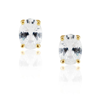 Oval Cut Studs: Gold - JO+CO