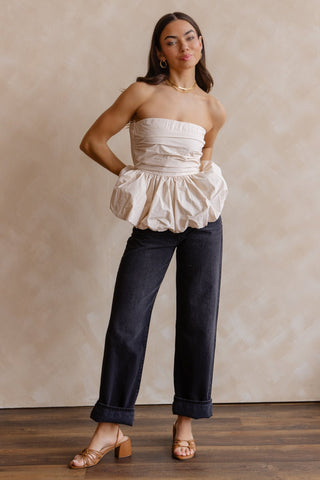 Paige Bubble Hem Top - Final Sale - JO+CO