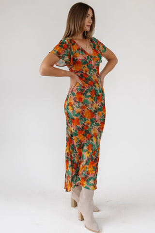 Paloma Floral Midi Dress - JO+CO