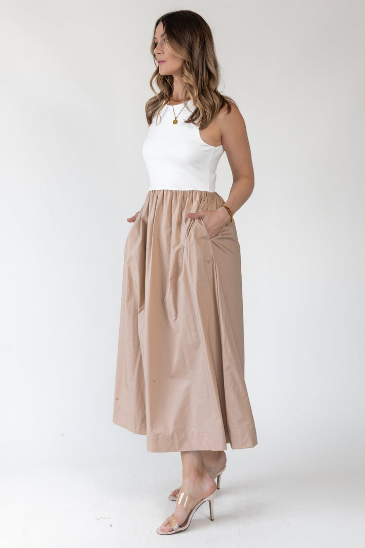 Parker Two - Tone Midi Dress - Final Sale - JO+CO