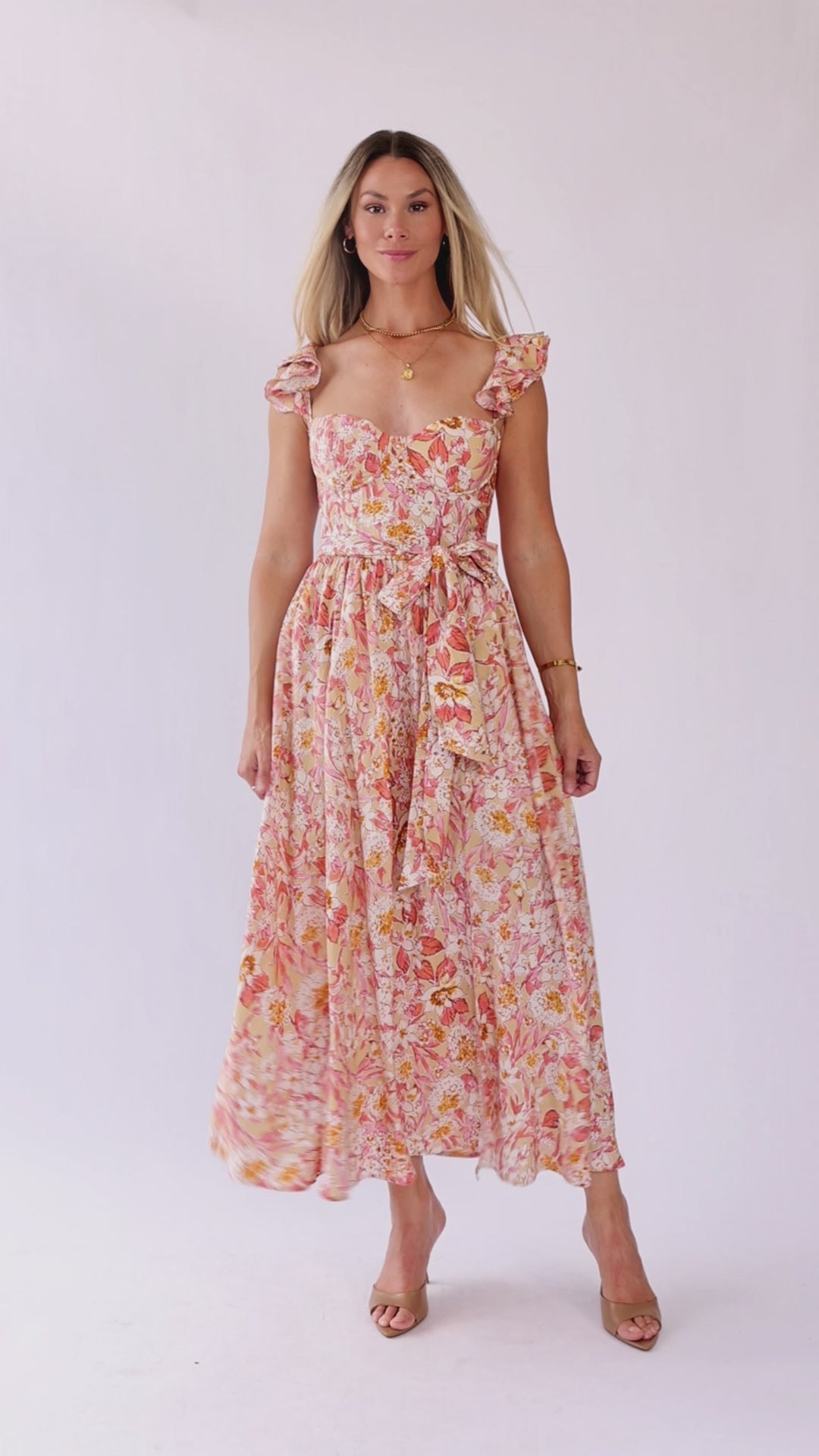 Vara Corset Floral Maxi Dress - Final Sale