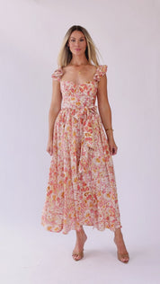 Vara Corset Floral Maxi Dress - Final Sale