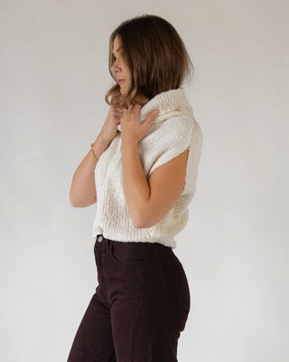 Remi Cream Cowl Sweater - JO+CO