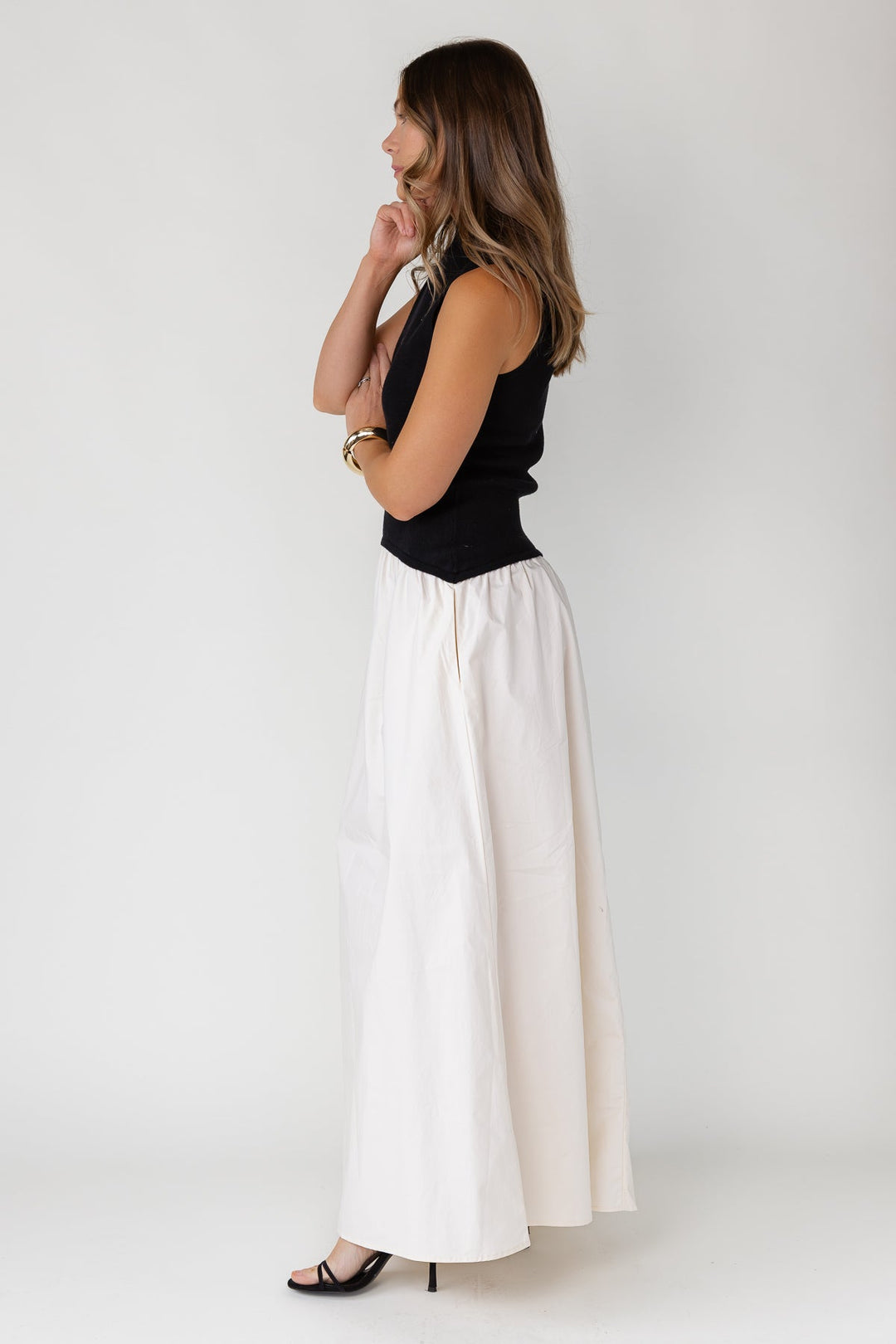 Renley Maxi Dress - Black/Natural - JO+CO