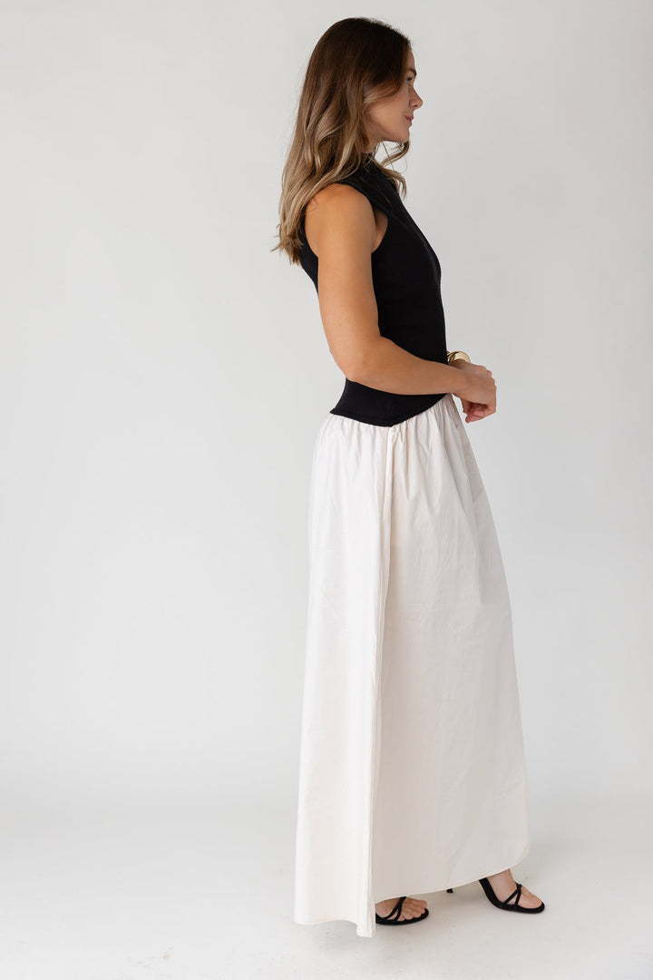 Renley Maxi Dress - Black/Natural - JO+CO