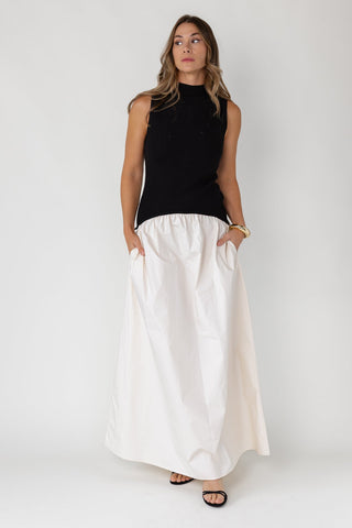 Renley Maxi Dress - Black/Natural - JO+CO