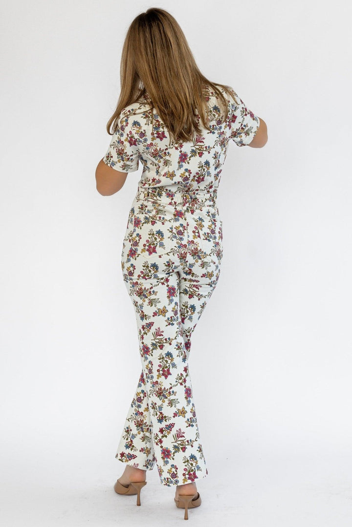 Sadie Floral Print Jumpsuit - Final Sale - JO+CO