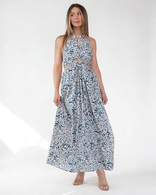 Santorini Breeze Halter Maxi Dress - Final Sale - JO+CO